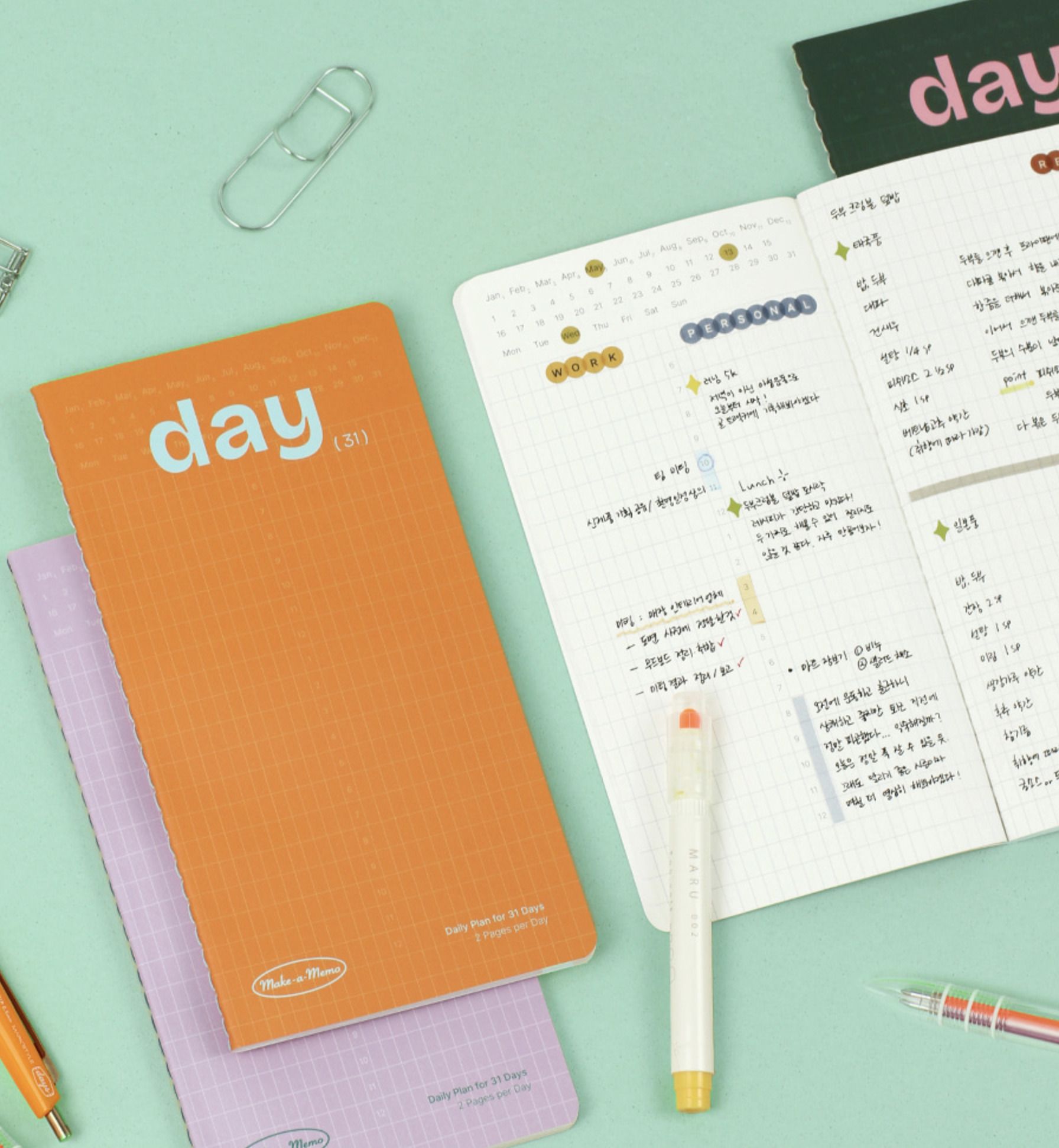 2pcs Clip Pen Holder