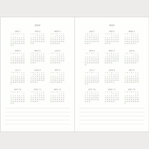 2022 Small Around the Day Weekly Planner