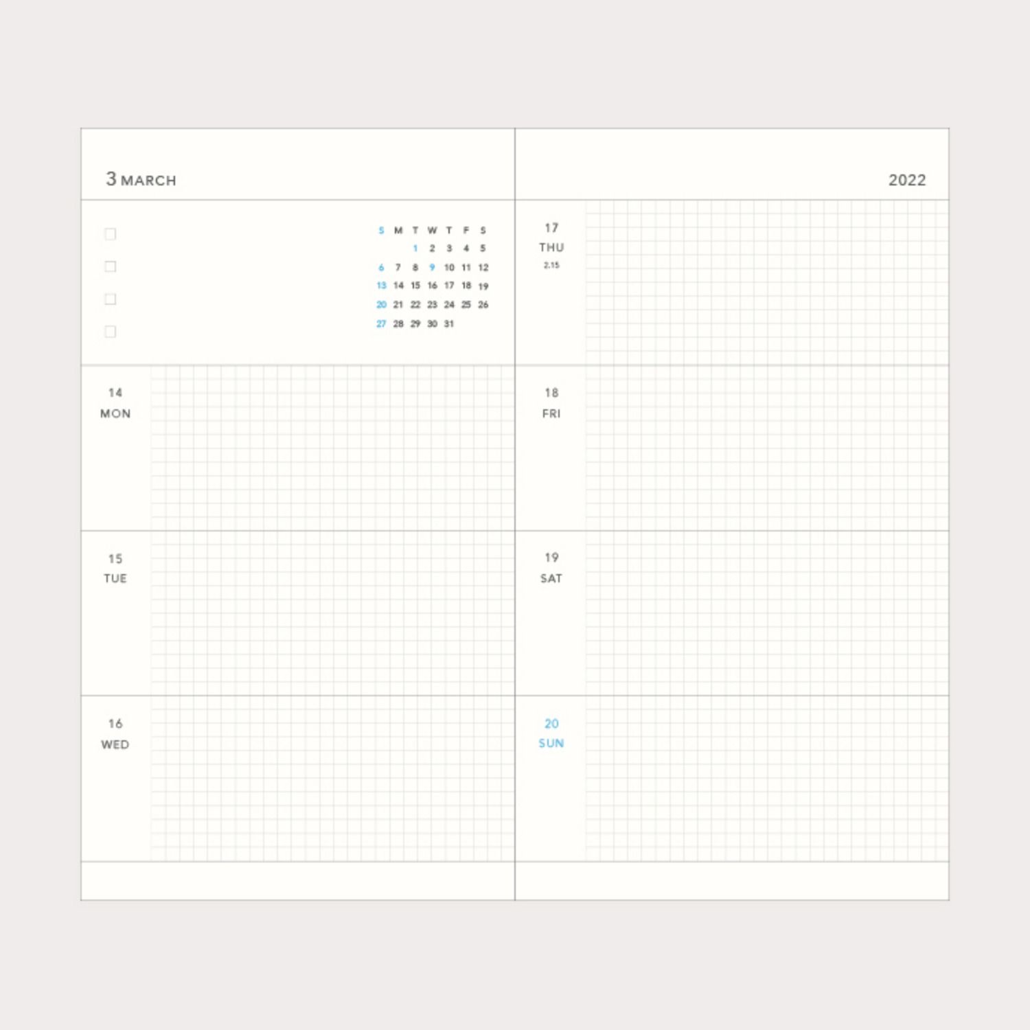 2022 Edit S Weekly Planner