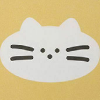 Livework Square Tray, Cat Face