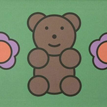 Livework Square Tray, Flower Bear