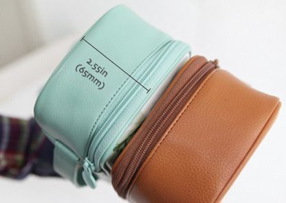 Large Alice Mint Cosmetic Pouch