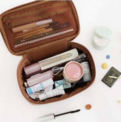 Large Alice Mint Cosmetic Pouch