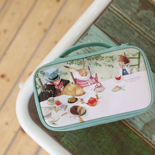 Large Alice Mint Cosmetic Pouch - Image 2