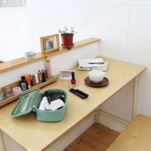 Large Alice Mint Cosmetic Pouch - Image 8