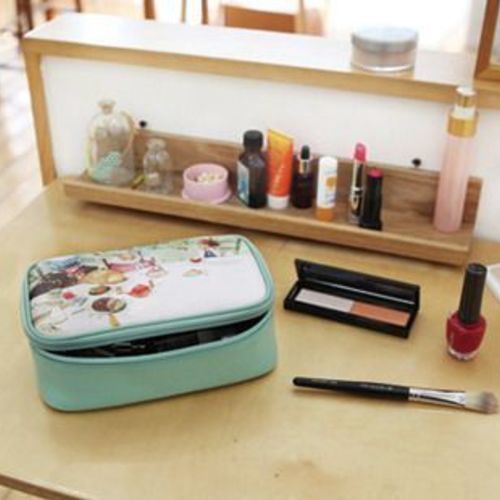 Large Alice Mint Cosmetic Pouch - Image 9