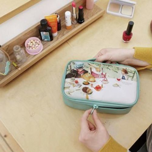 Large Alice Mint Cosmetic Pouch - Image 10