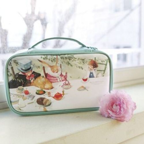 Large Alice Mint Cosmetic Pouch - Image 12