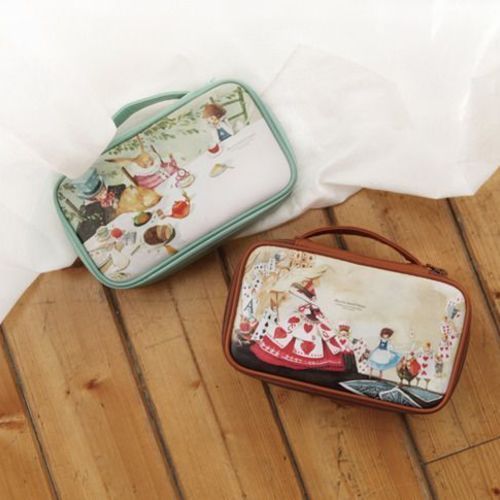 Large Alice Mint Cosmetic Pouch - Image 14
