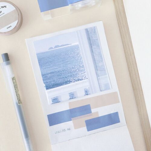 8pcs Solid Masking Tape Set
