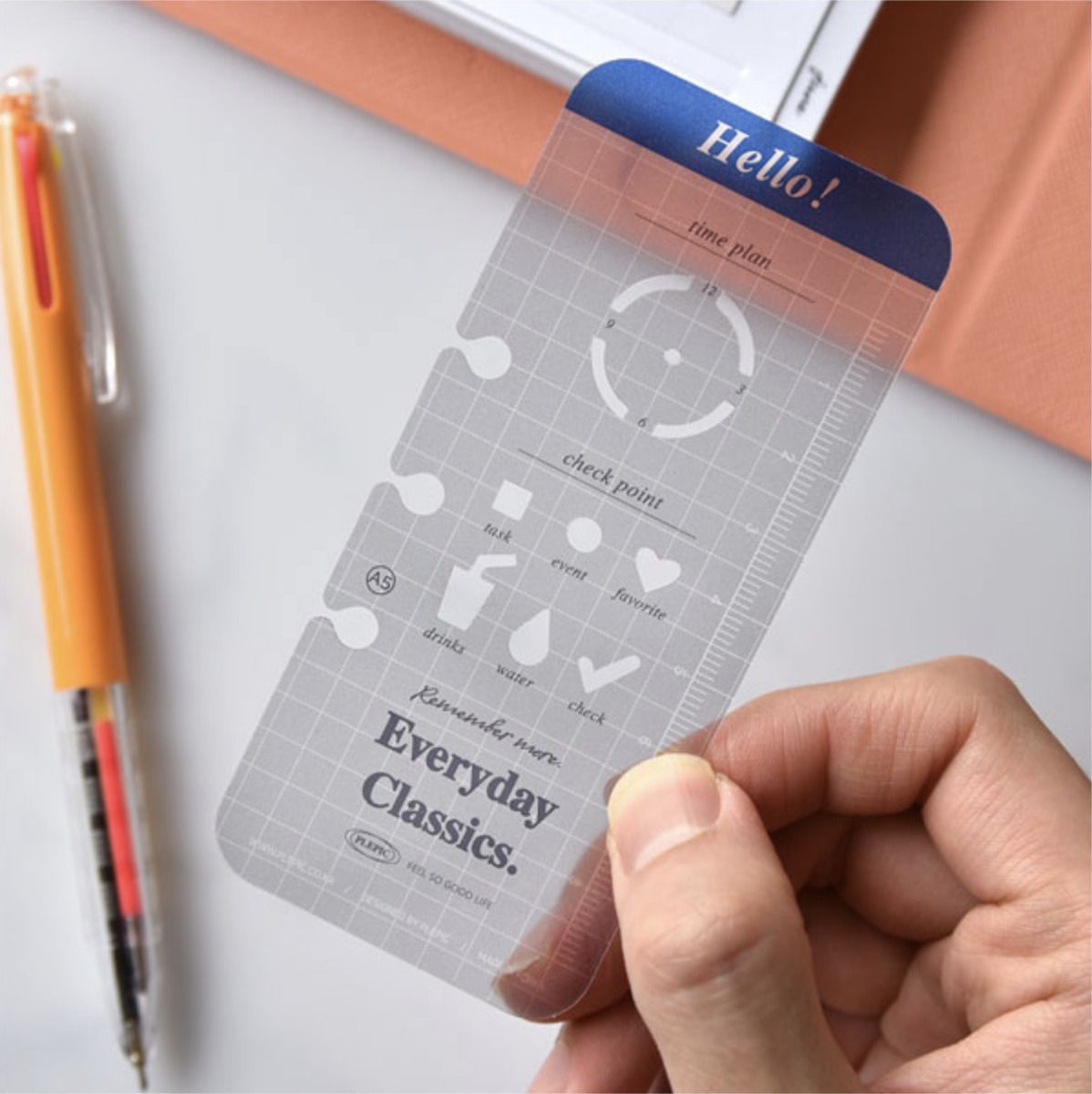 Classy 6 Ring A6 Button Binder