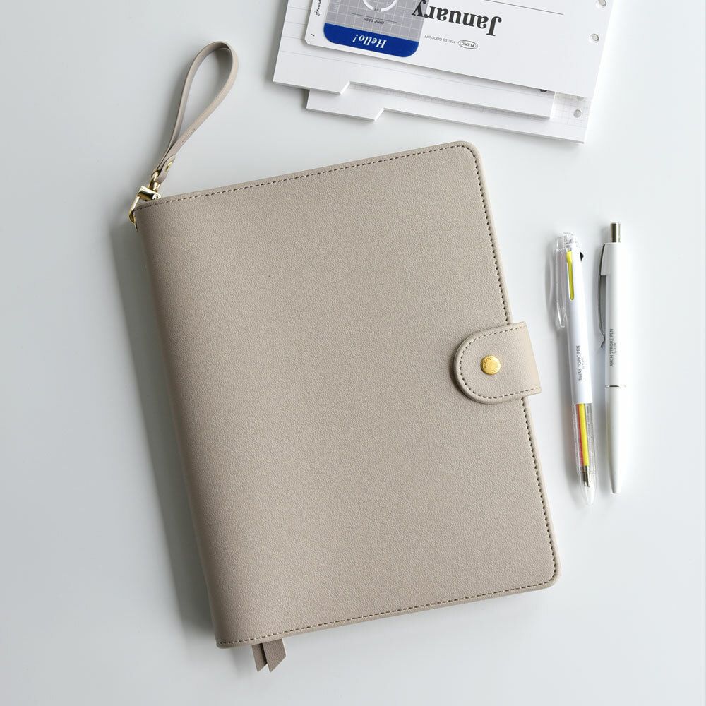 Classy 6 Ring A5 Button Binder