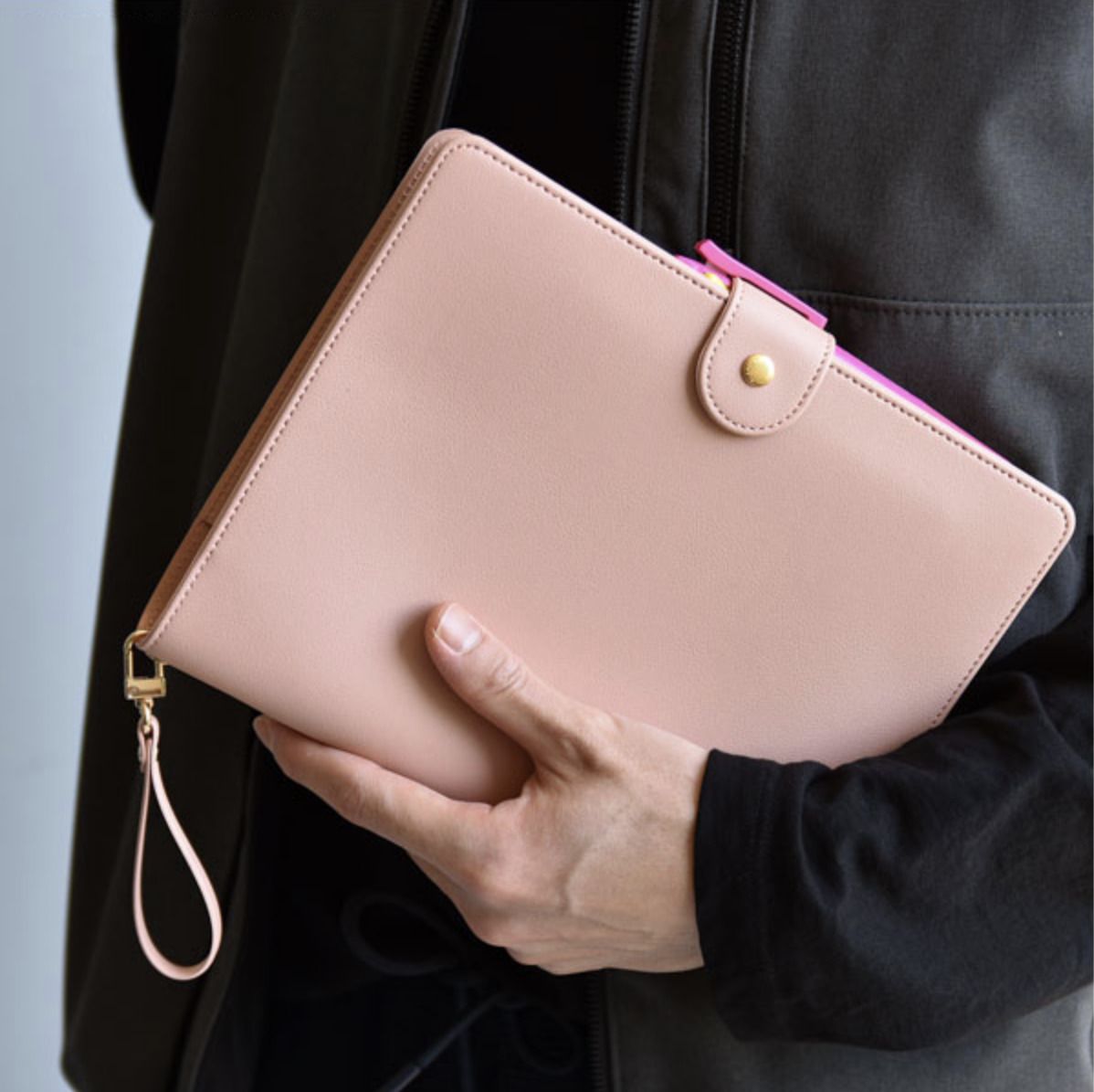 Classy 6 Ring A5 Button Binder