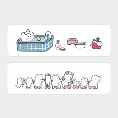 4pcs Cat Paper Bookmark - Image 2