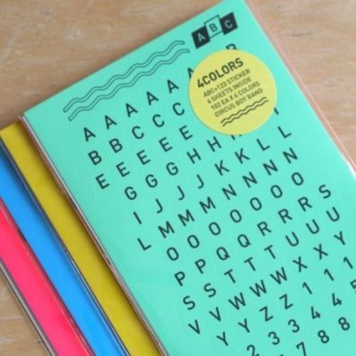Colorful Alphabet Sticker Set - Image 1