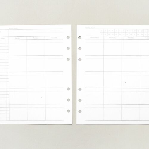 thumbnail image 2 of MUJI A5 Monthly Schedule Note - 32 Sheets, Made In Japan 2 of 6