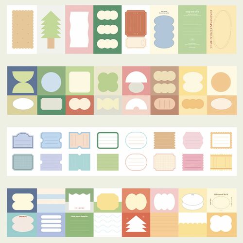 56pcs Gi Bon Label Sticker Set - Image 3