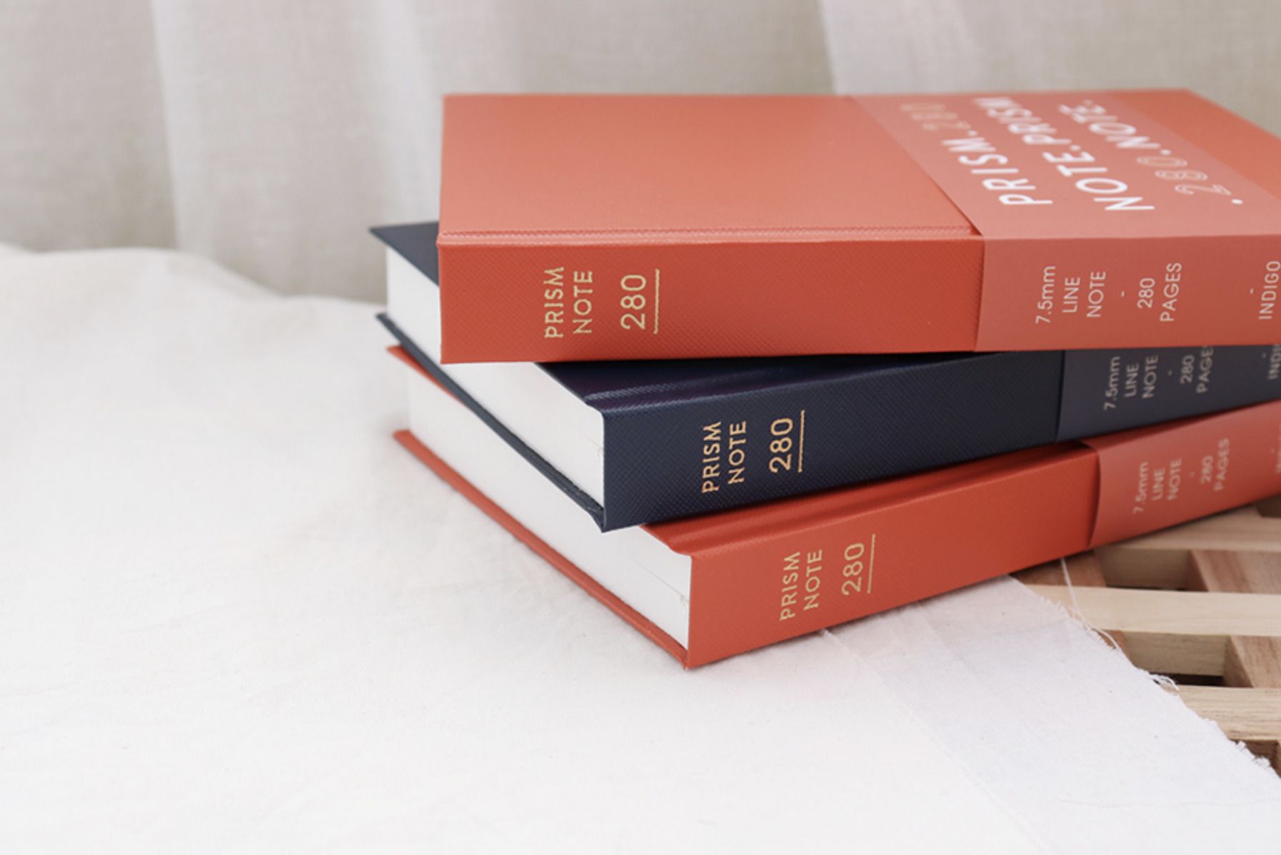 Prism B6 280p Hardcover Lined Notebook