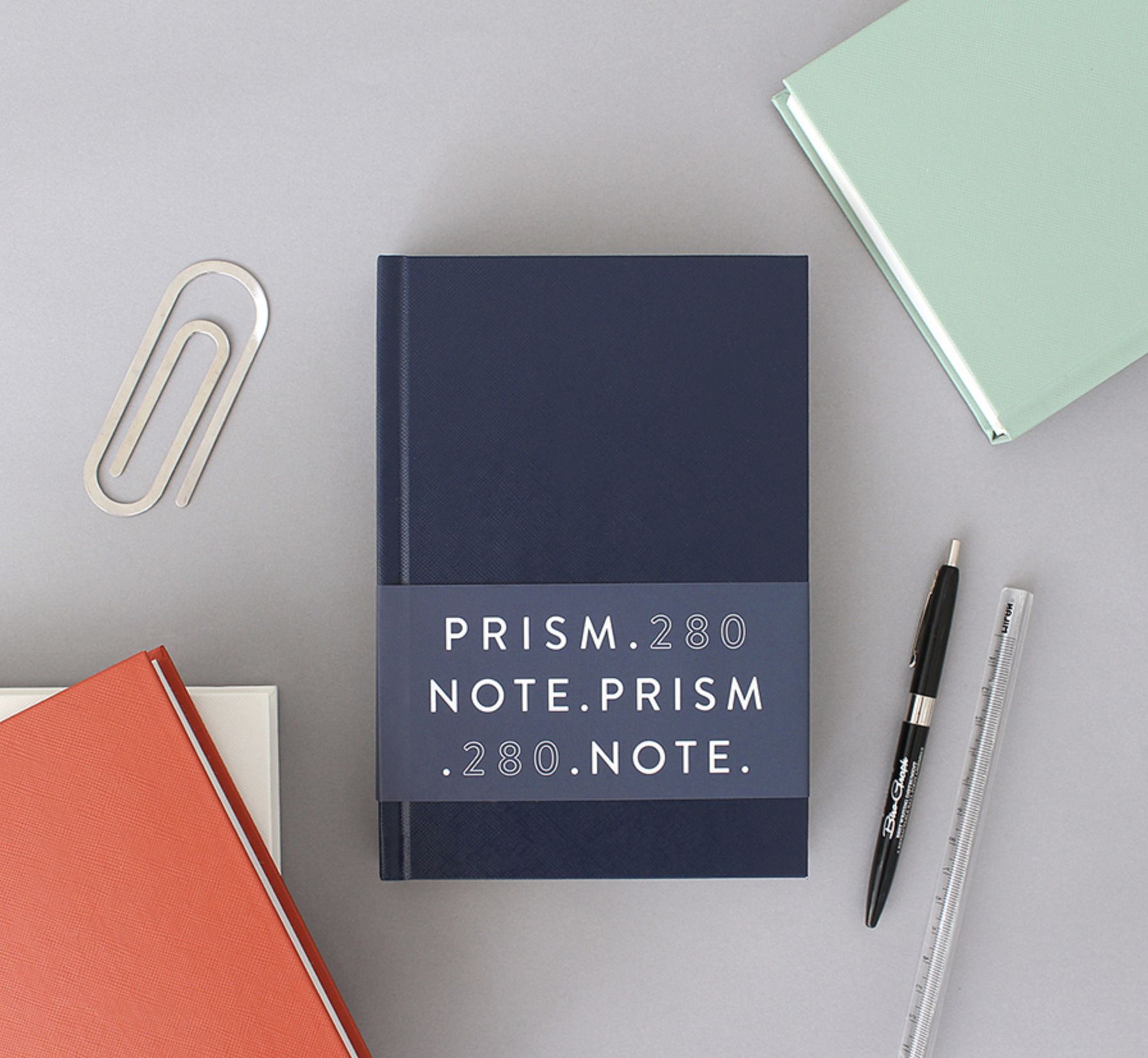 Prism B6 280p Hardcover Lined Notebook