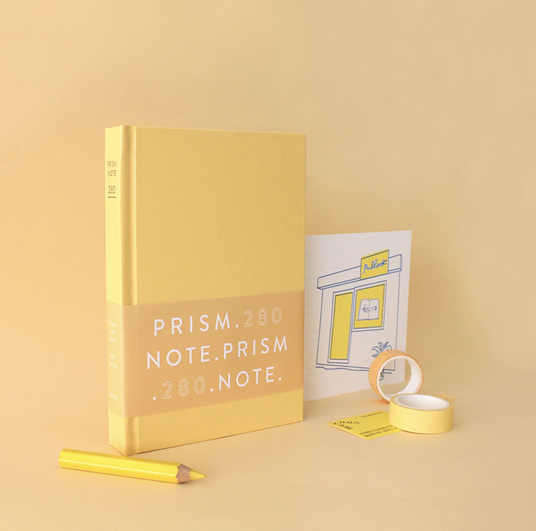 Prism B6 280p Hardcover Lined Notebook