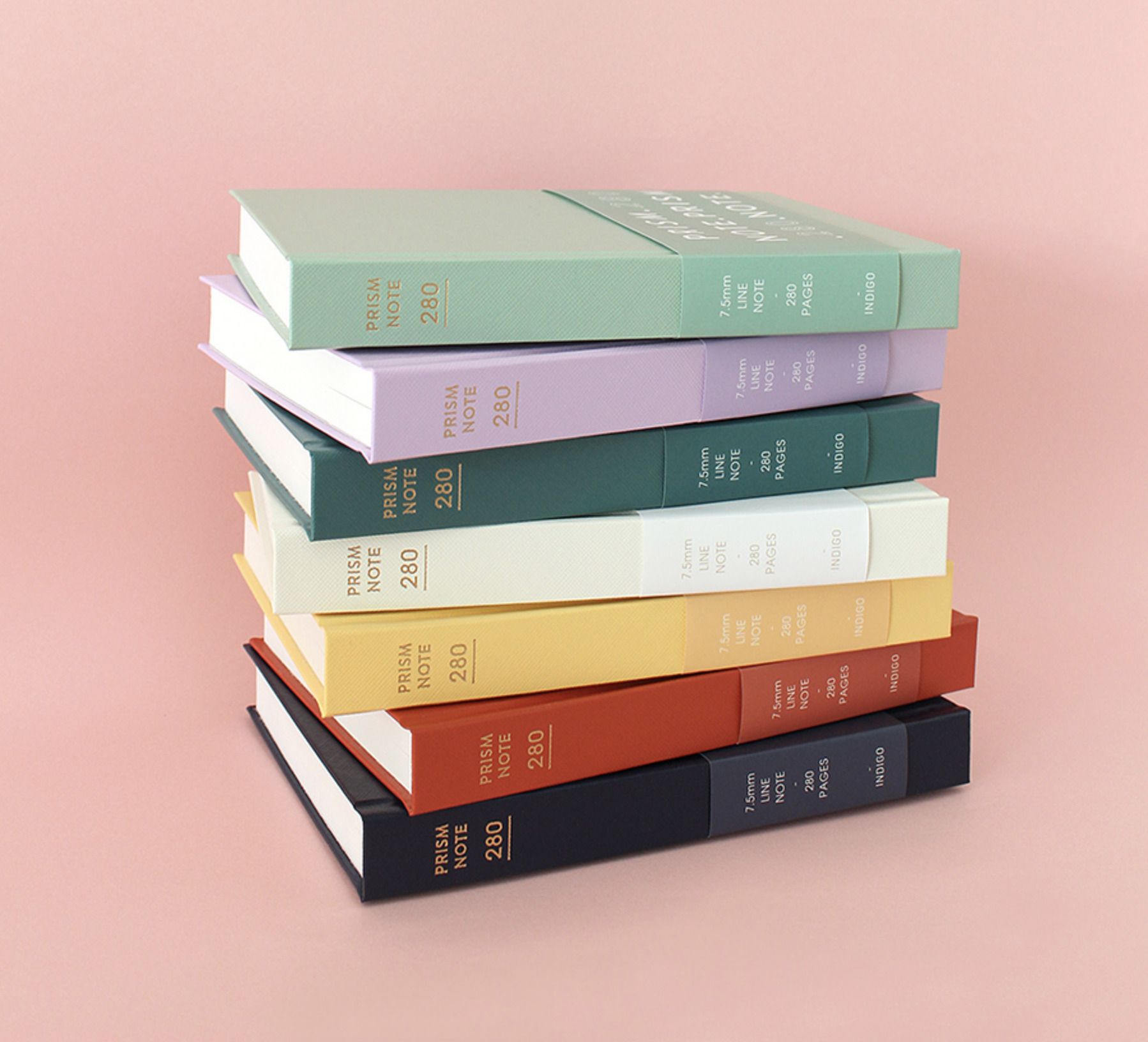 Prism B6 280p Hardcover Lined Notebook