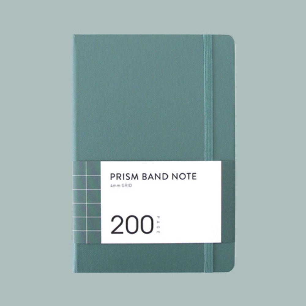 Prism 200p Hardcover Band Grid Notebook
