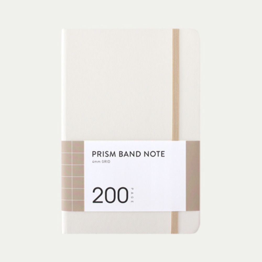 Prism 200p Hardcover Band Grid Notebook