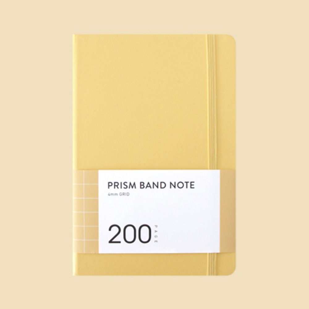 Prism 200p Hardcover Band Grid Notebook