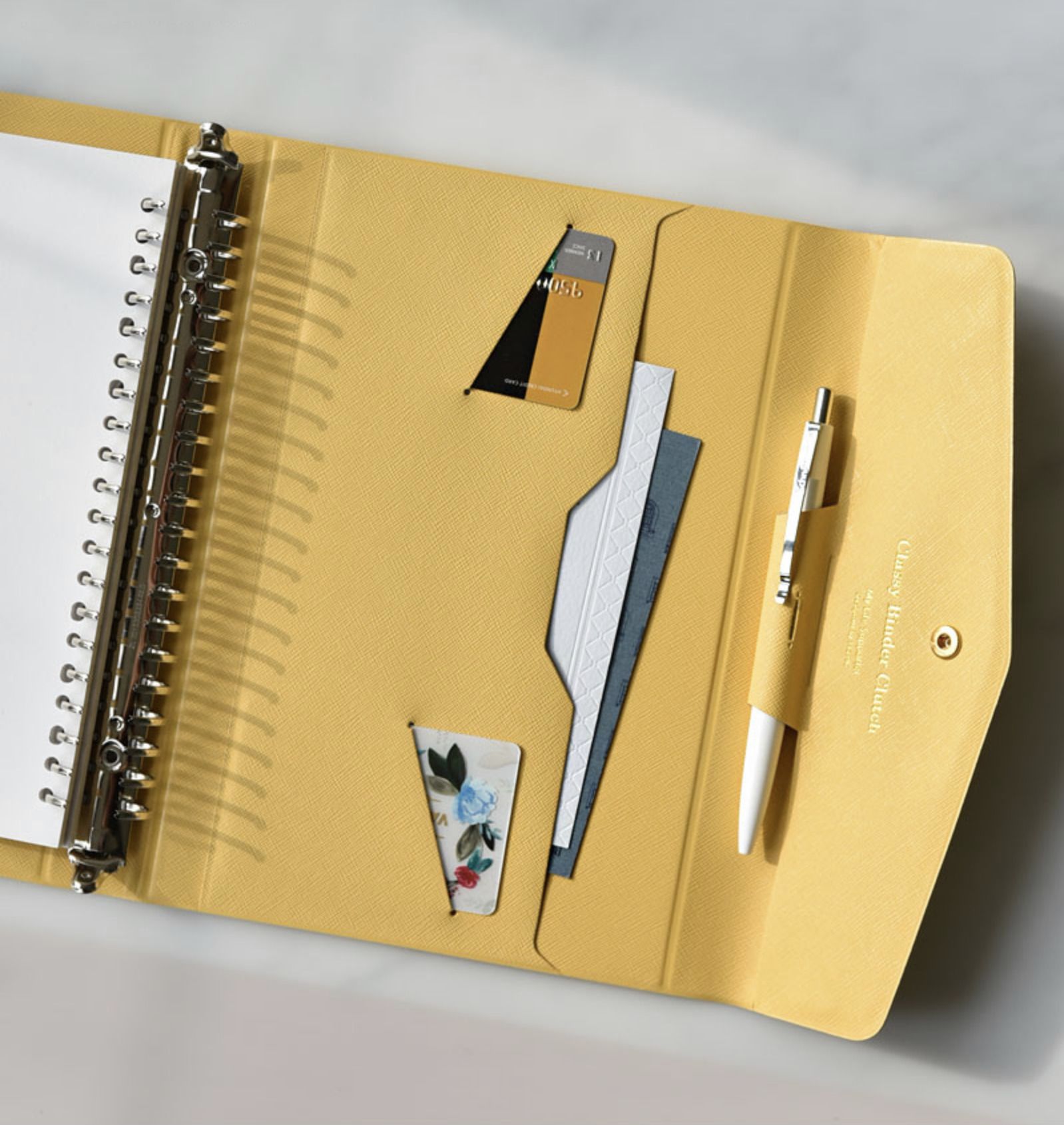Classy 20 Ring A5 Binder Clutch