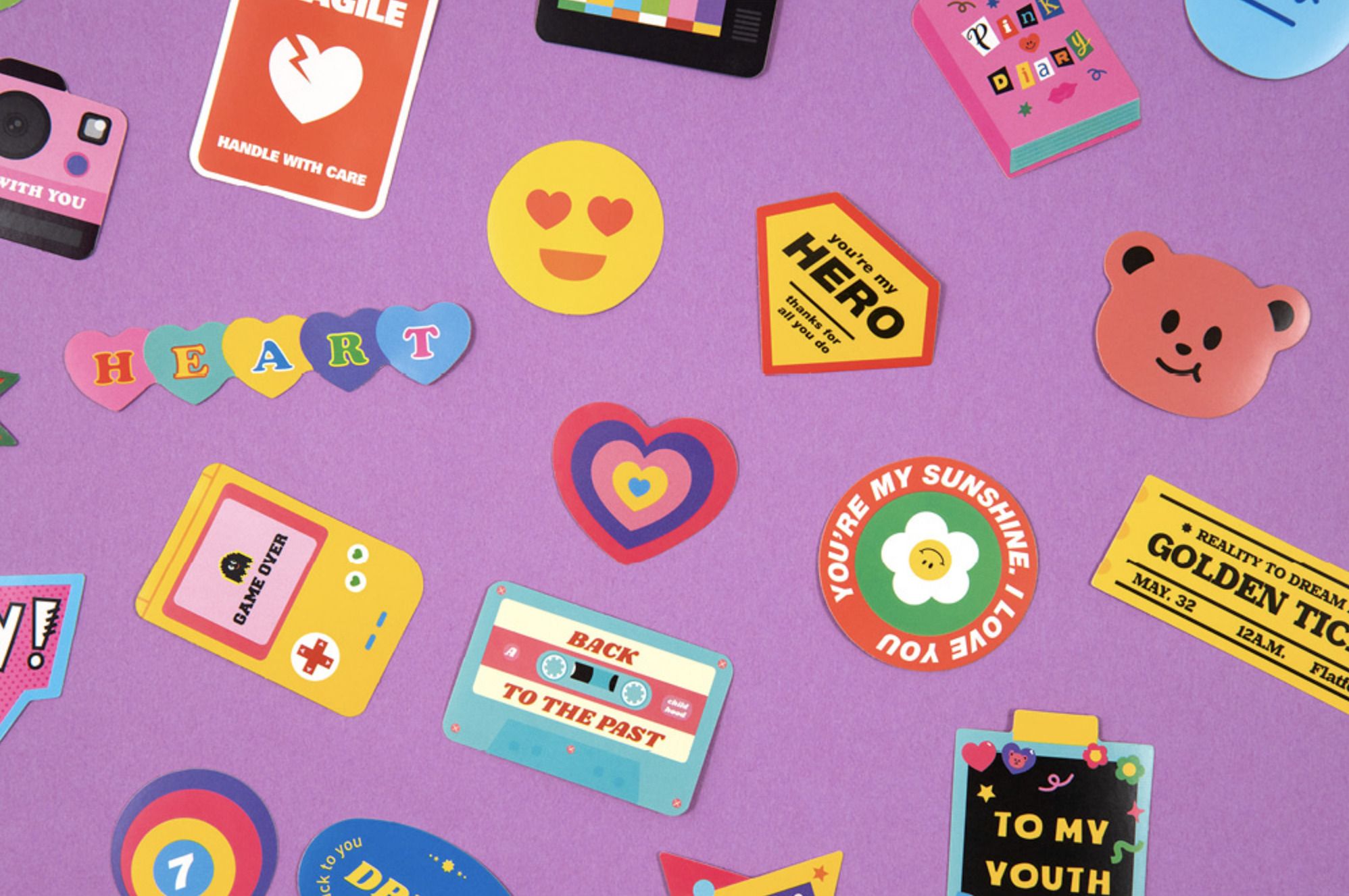 MochiThings: 20pcs Ardium Message Sticker Set