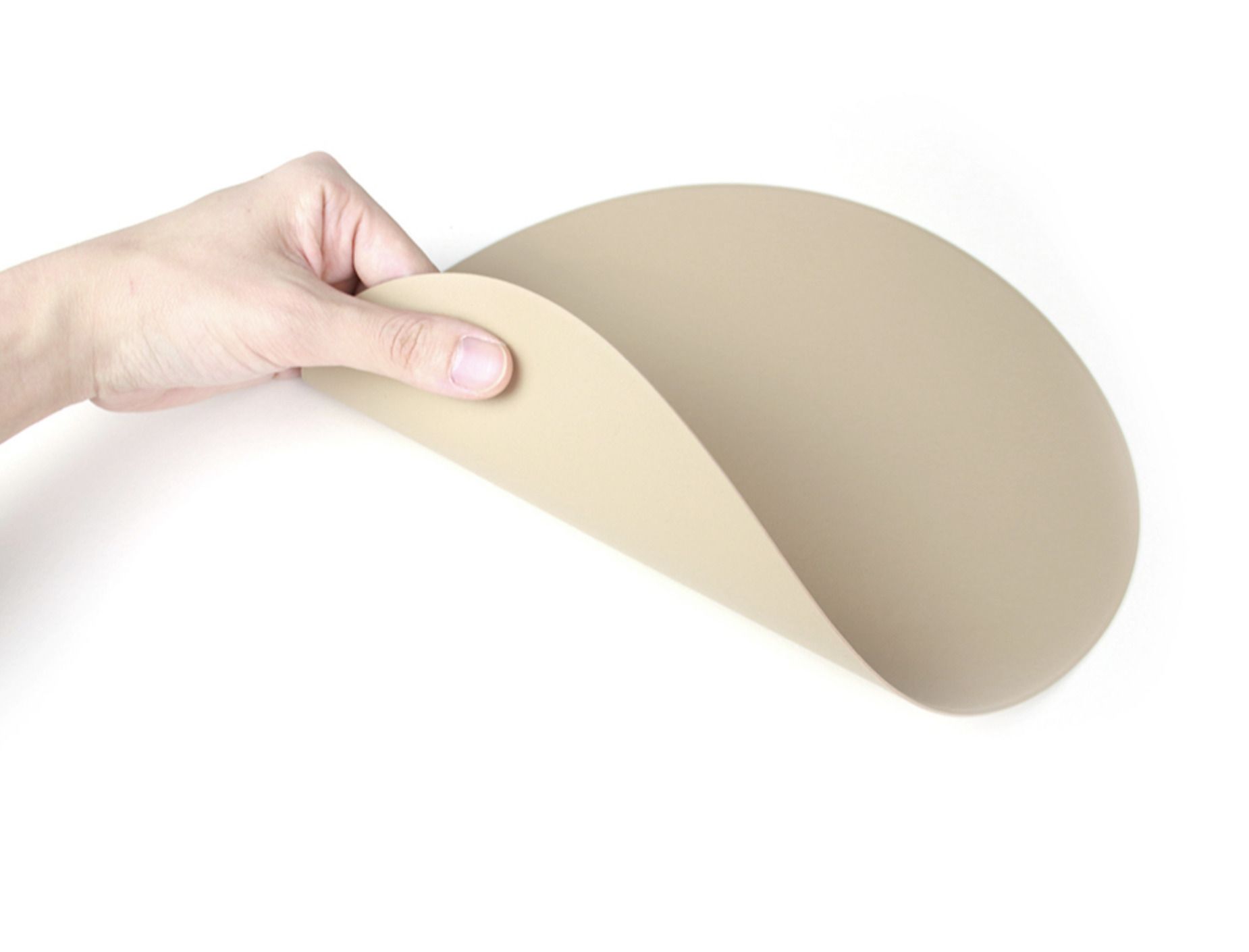 Round Vegan Leather Mouse Pad
