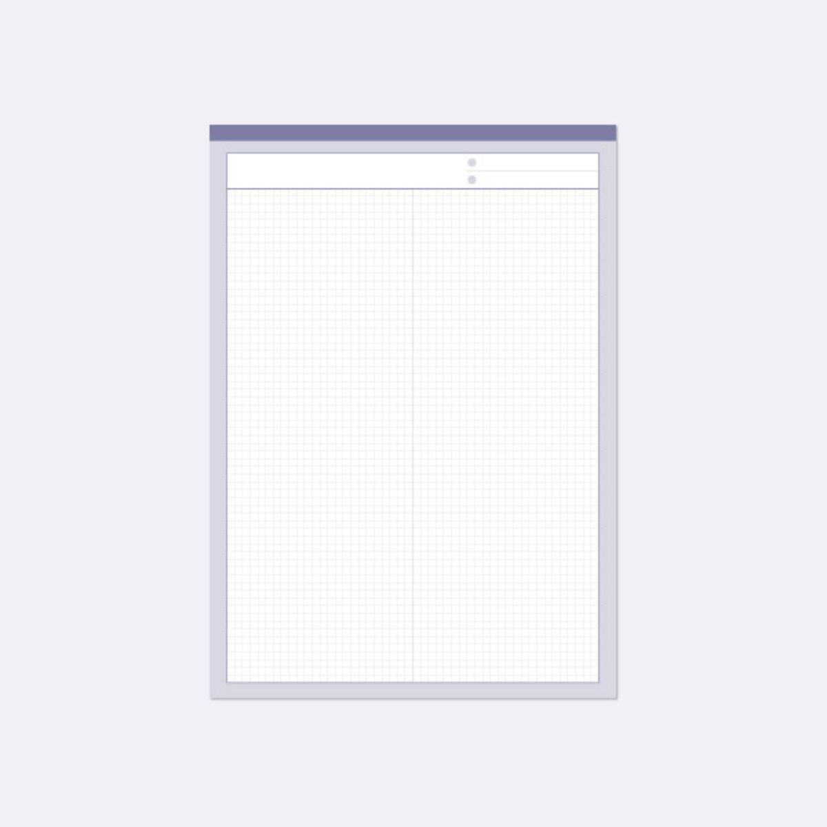 MochiThings: Pastel B5 Grid Notepad