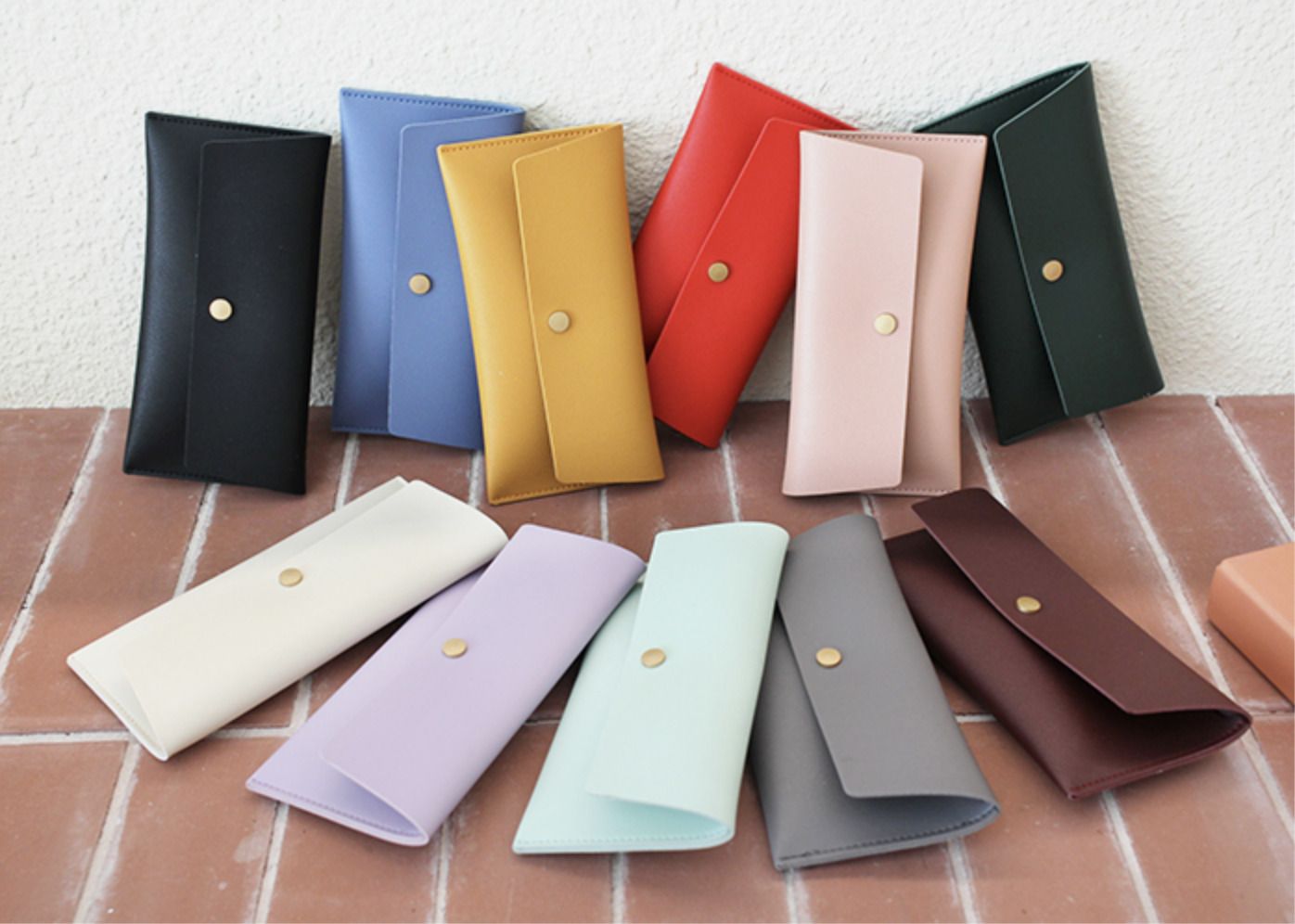 Vegan Leather Cash Envelope Pouch