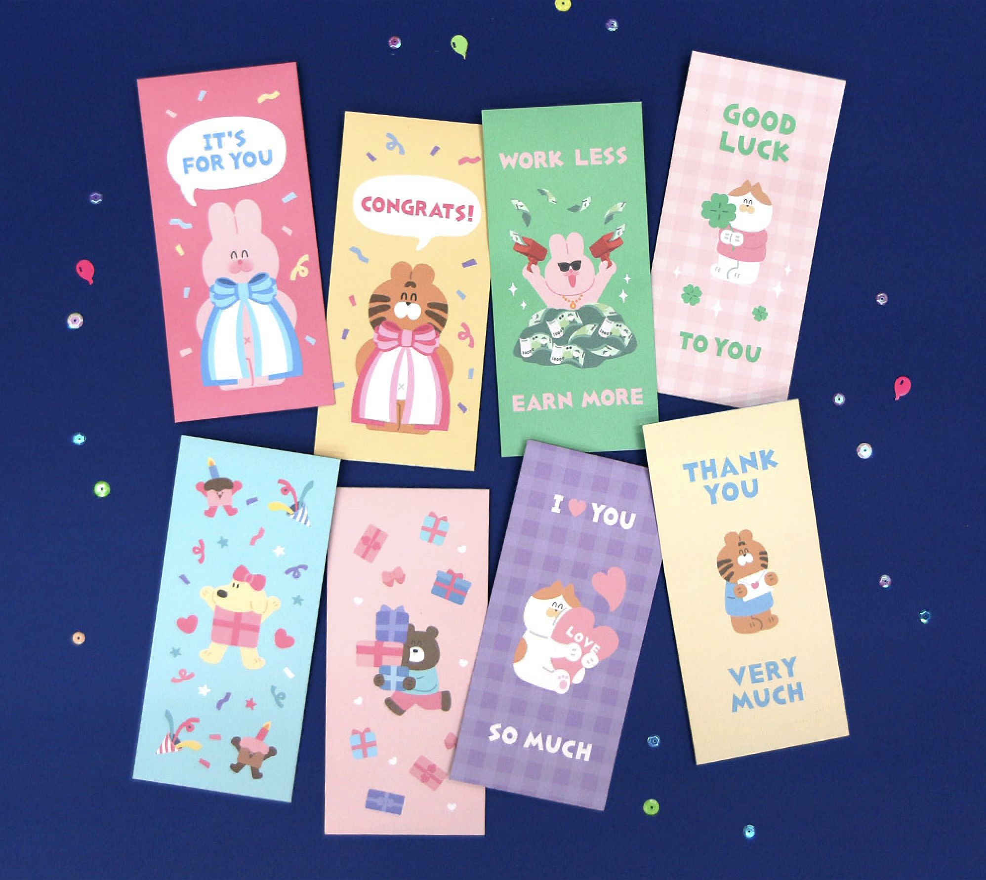 5pcs Every Holiday Gift Envelope Set