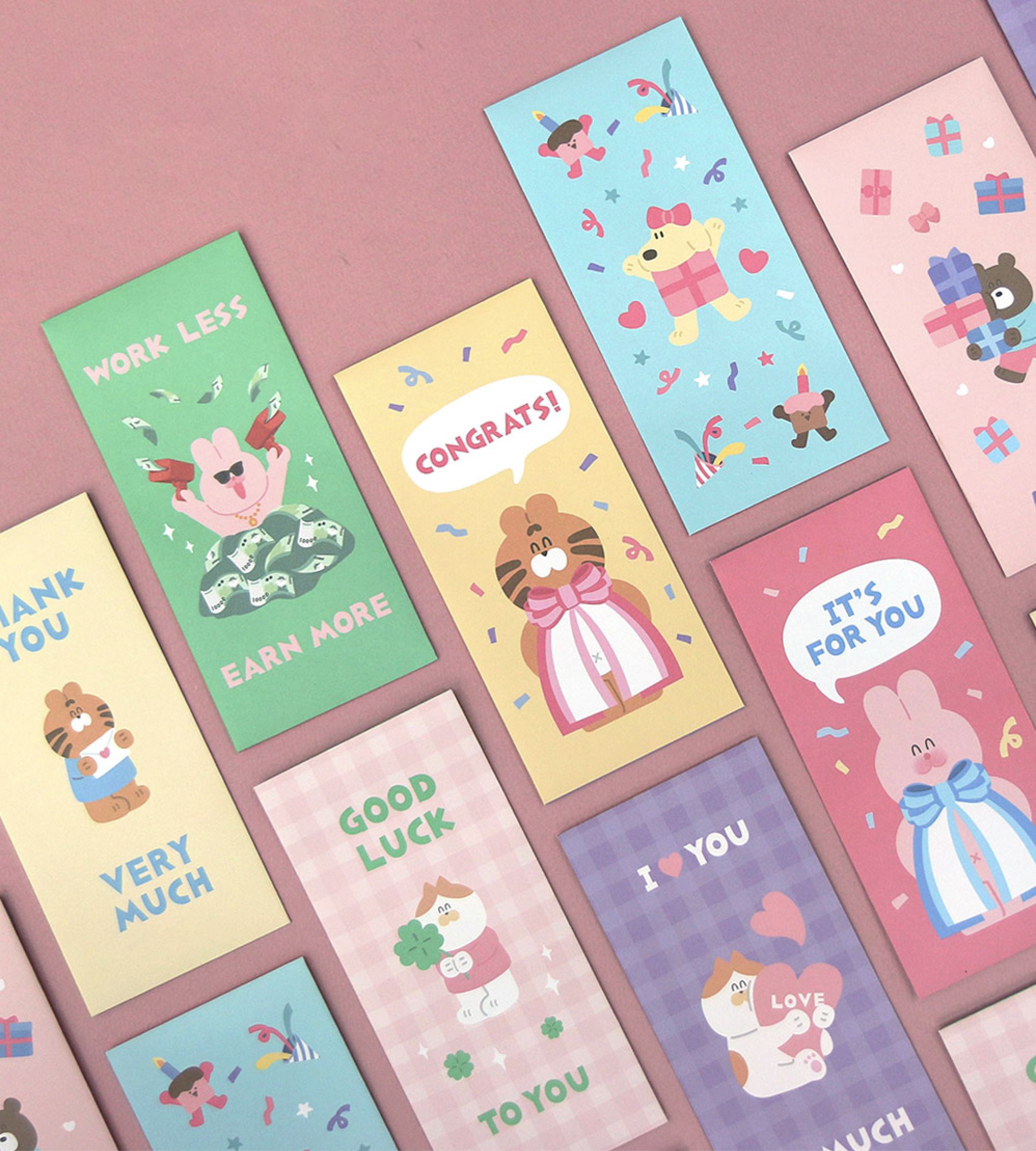 5pcs Every Holiday Gift Envelope Set