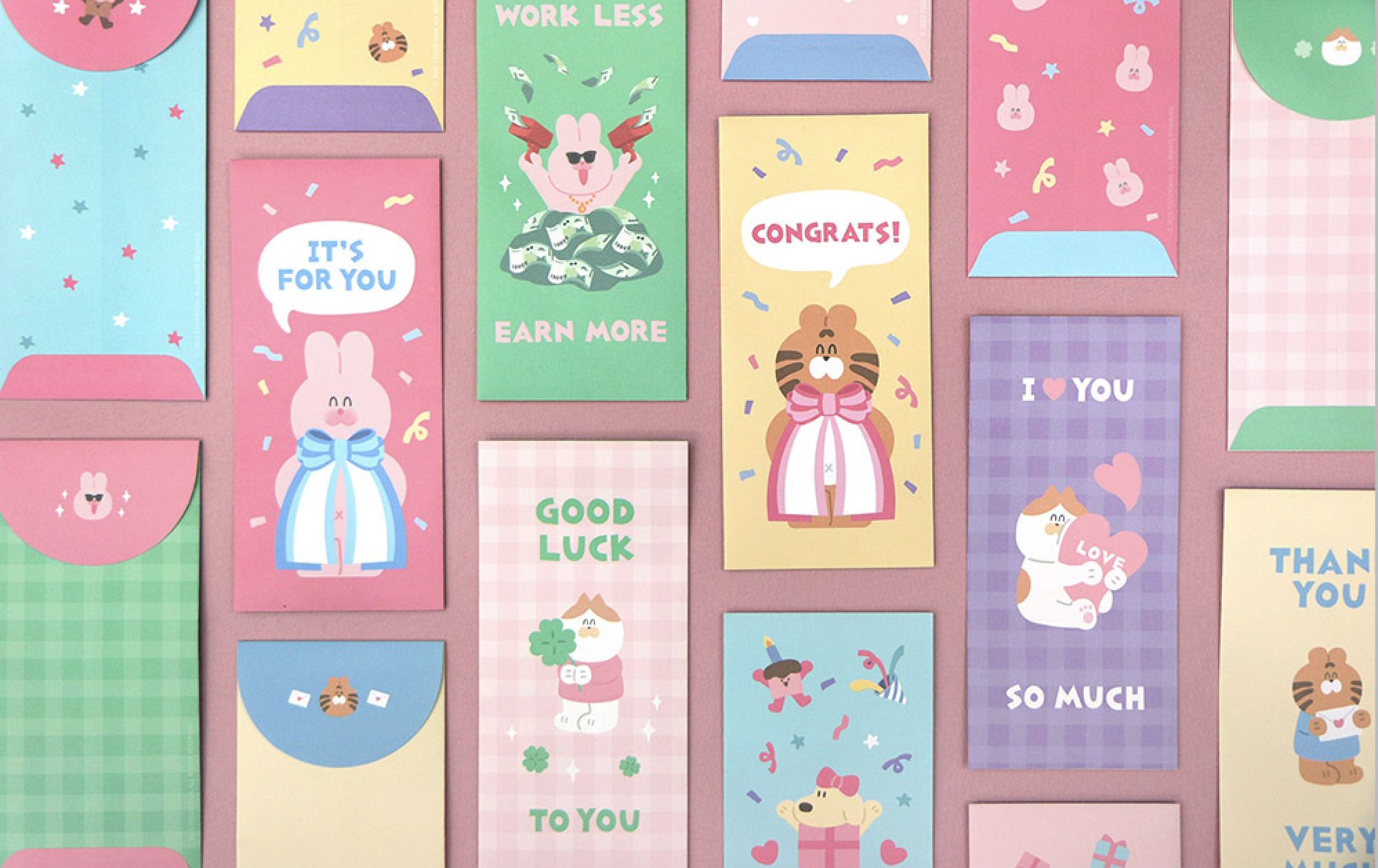 5pcs Every Holiday Gift Envelope Set