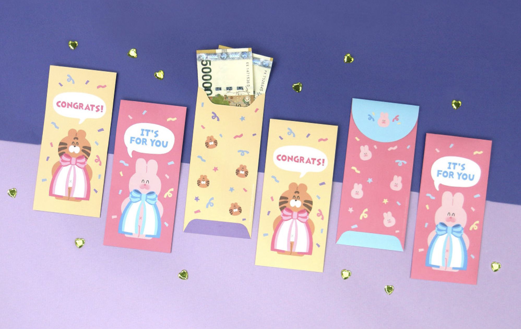 5pcs Every Holiday Gift Envelope Set