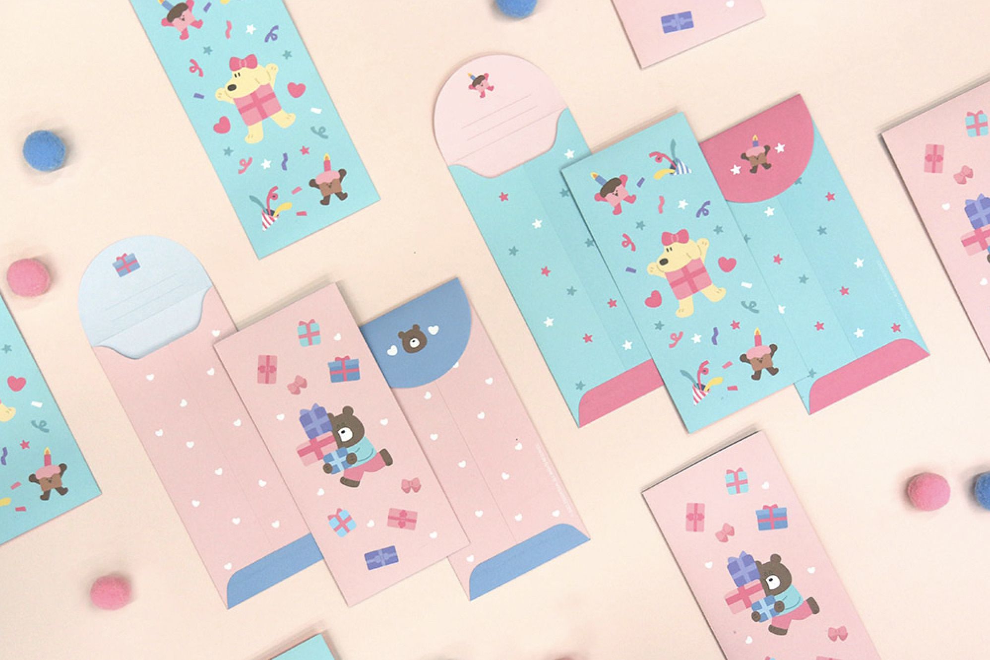 5pcs Every Holiday Gift Envelope Set