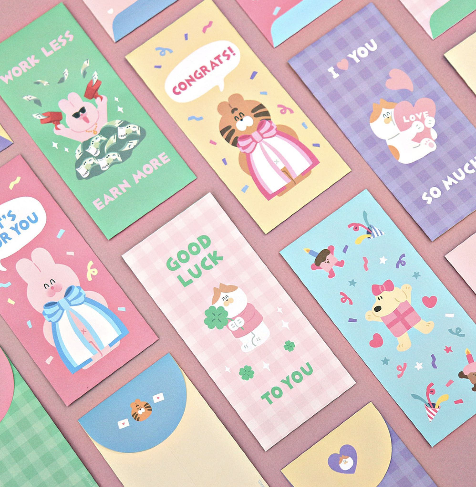 5pcs Every Holiday Gift Envelope Set
