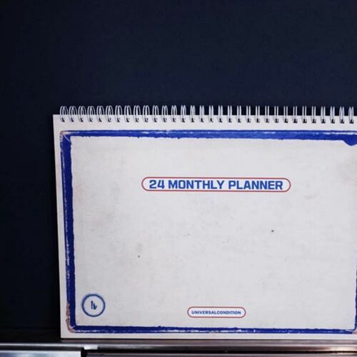 24 Monthly Vintage A4 Planner