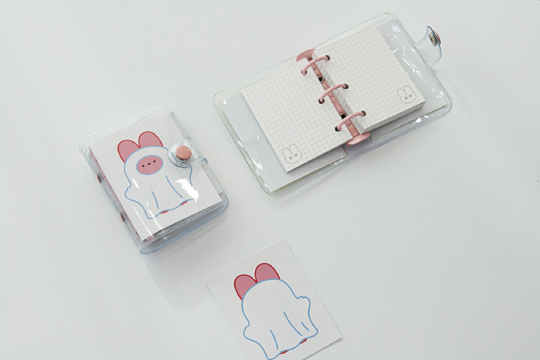 Bunny Mini 3 Ring Binder + Note Set