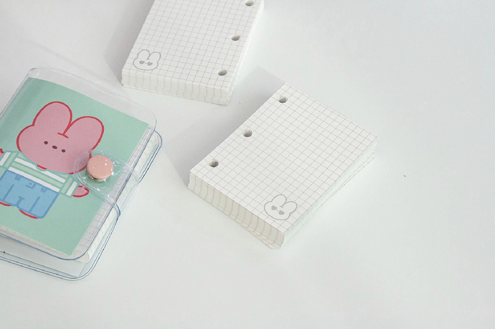 Bunny Mini 3 Ring Binder + Note Set