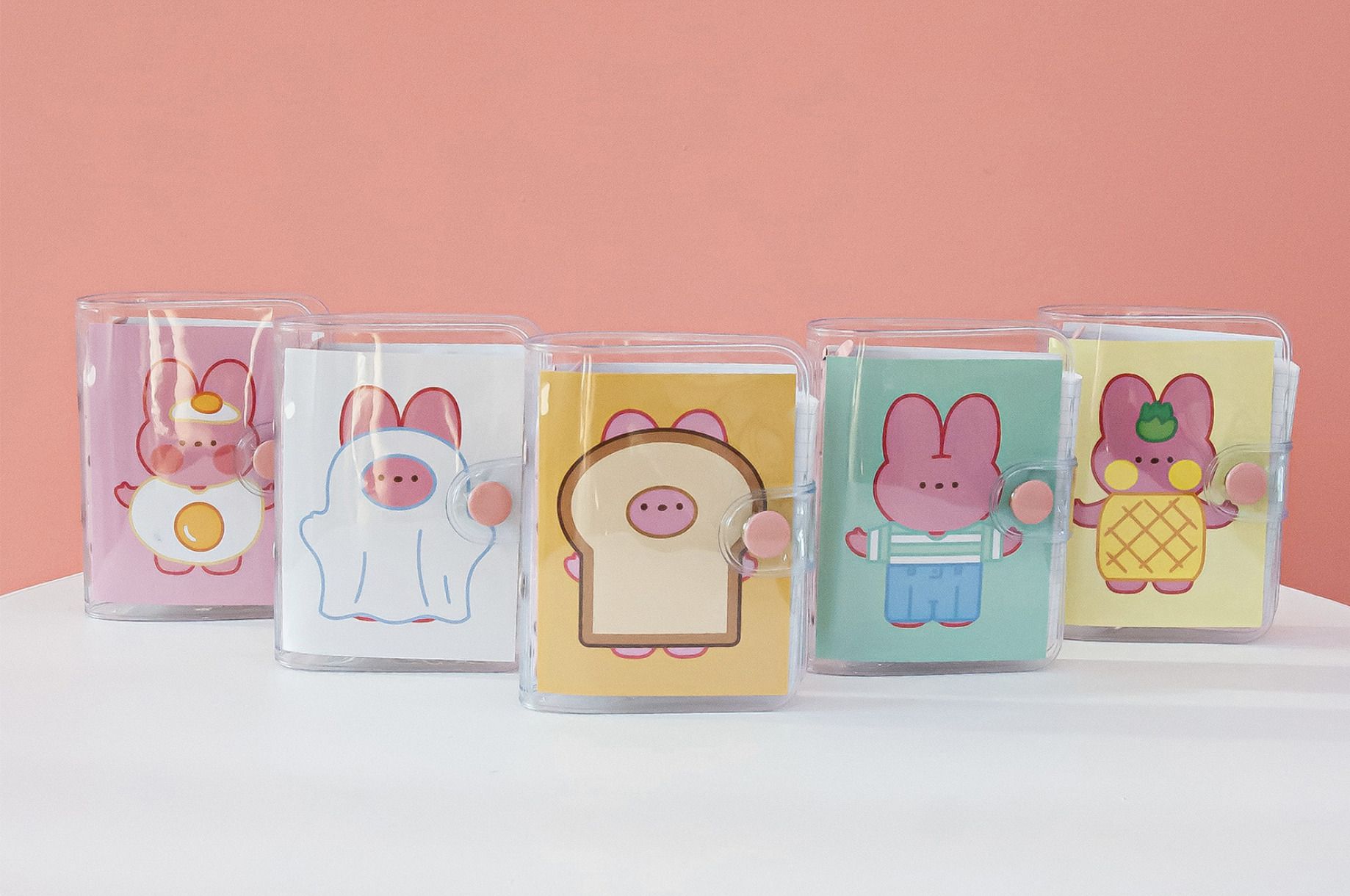 Bunny Mini 3 Ring Binder + Note Set