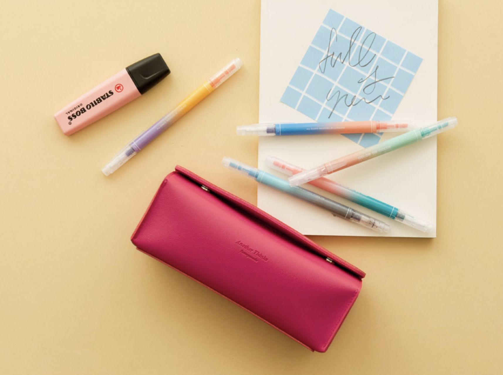 MochiThings Square Cube Vegan Leather Pen Pouch