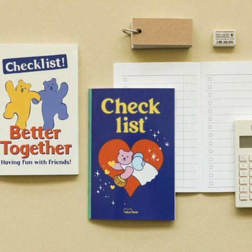 Jelly Bear Checklist Notebook - Image 1