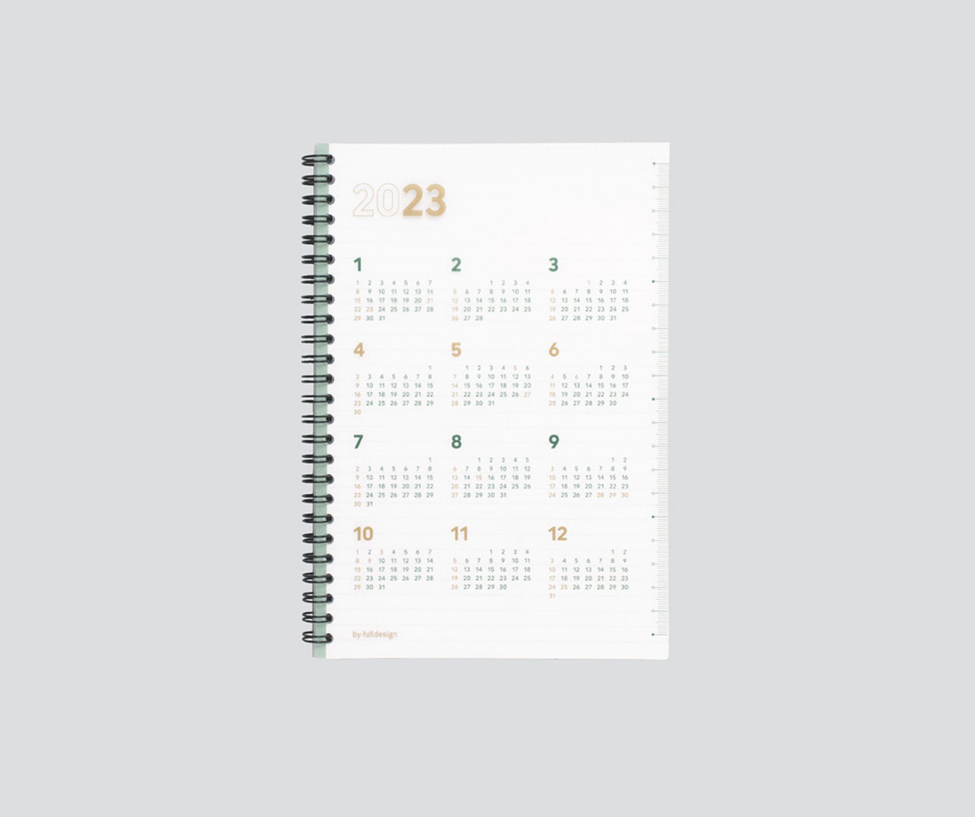 2023 Medium Spiral Basic Monthly Planner