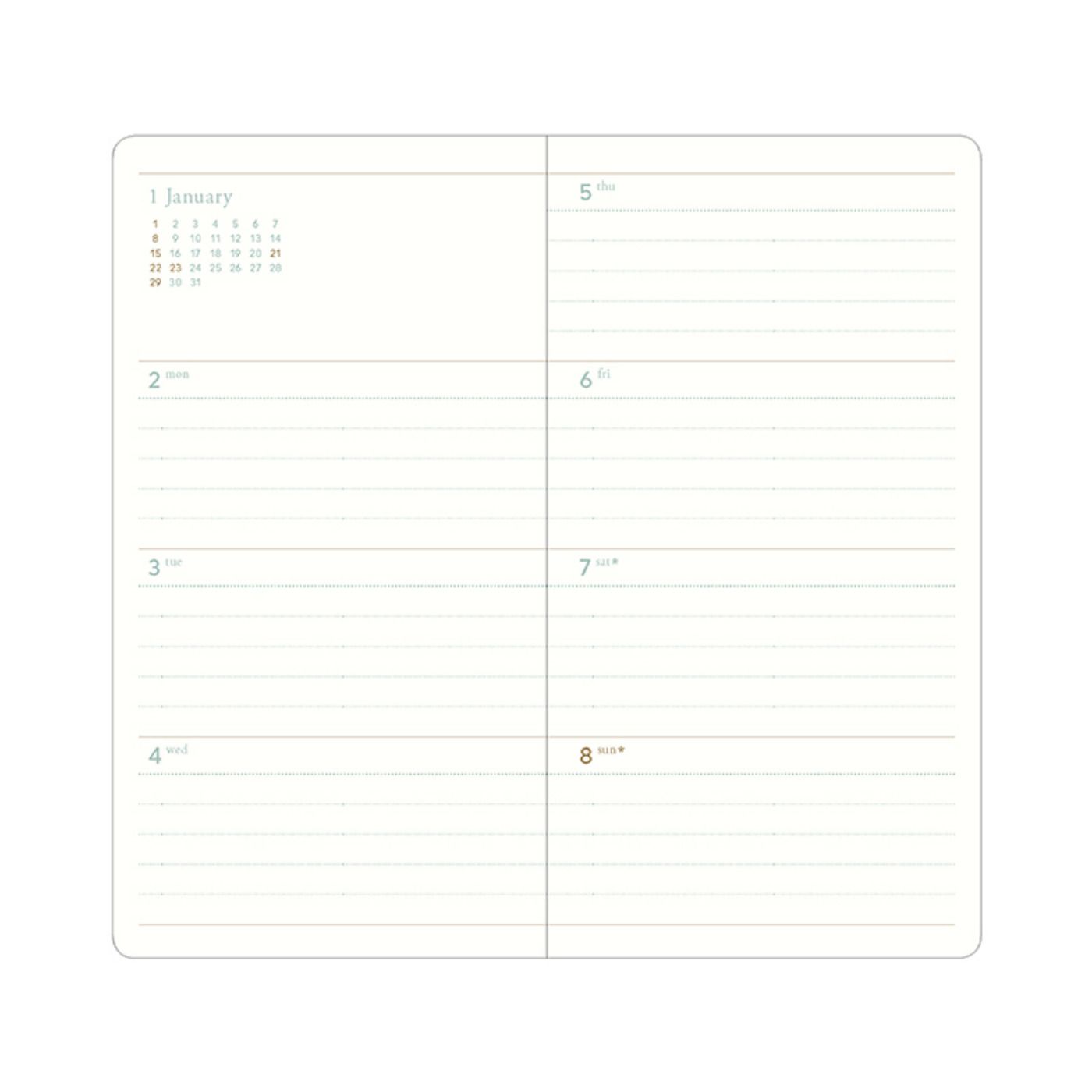 2023 Slim & Roomy Weekly Planner