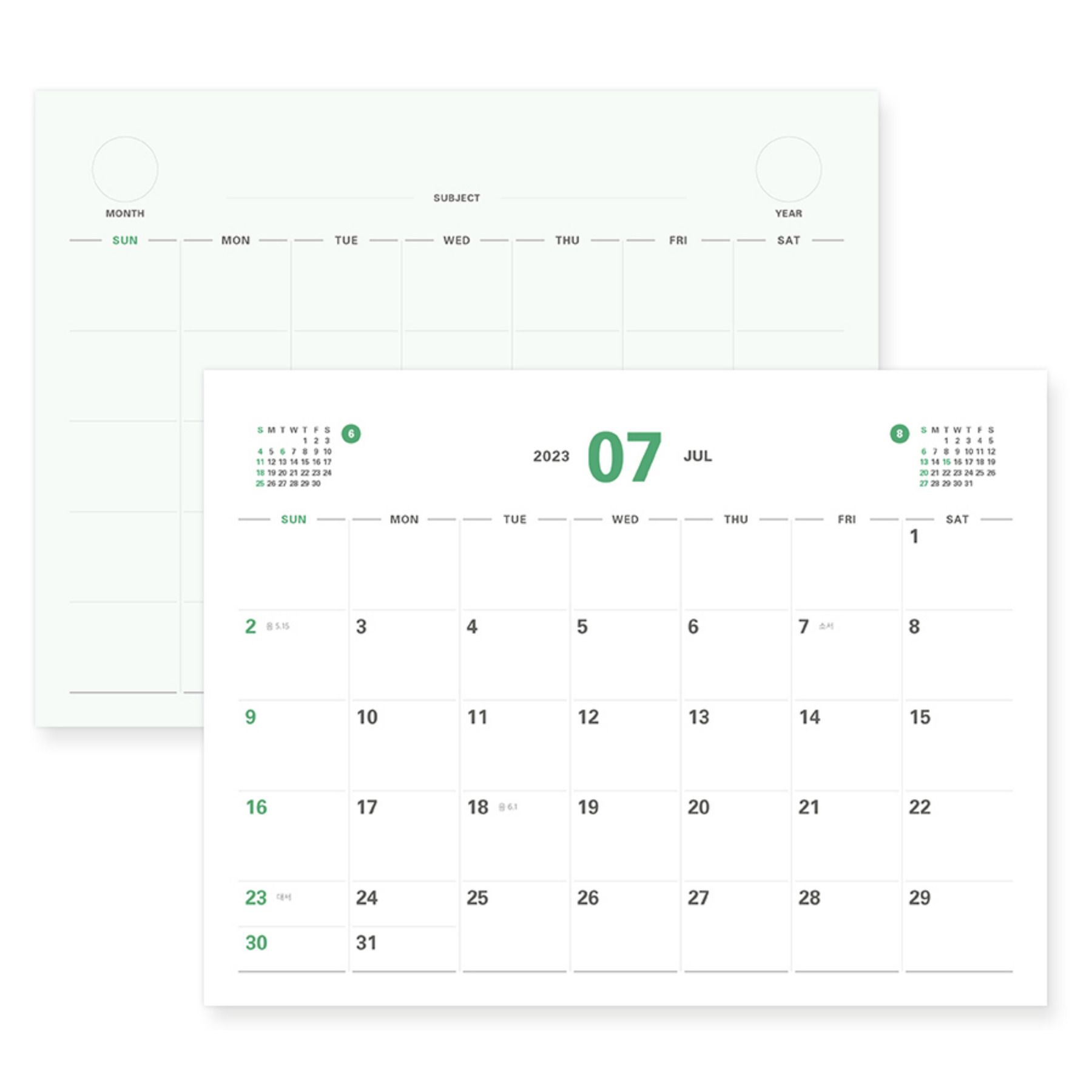 MochiThings 2023 Prism Desk Calendar