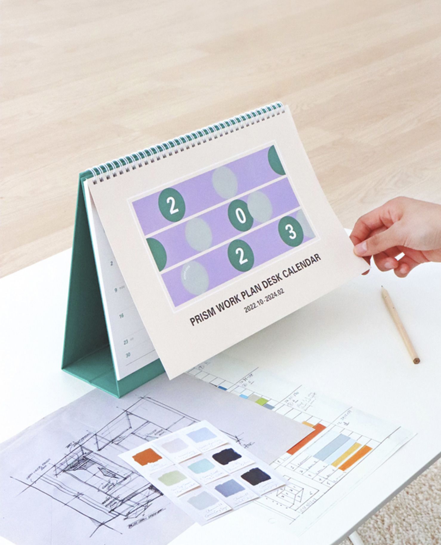 2023 Prism A4 Work Desk Calendar