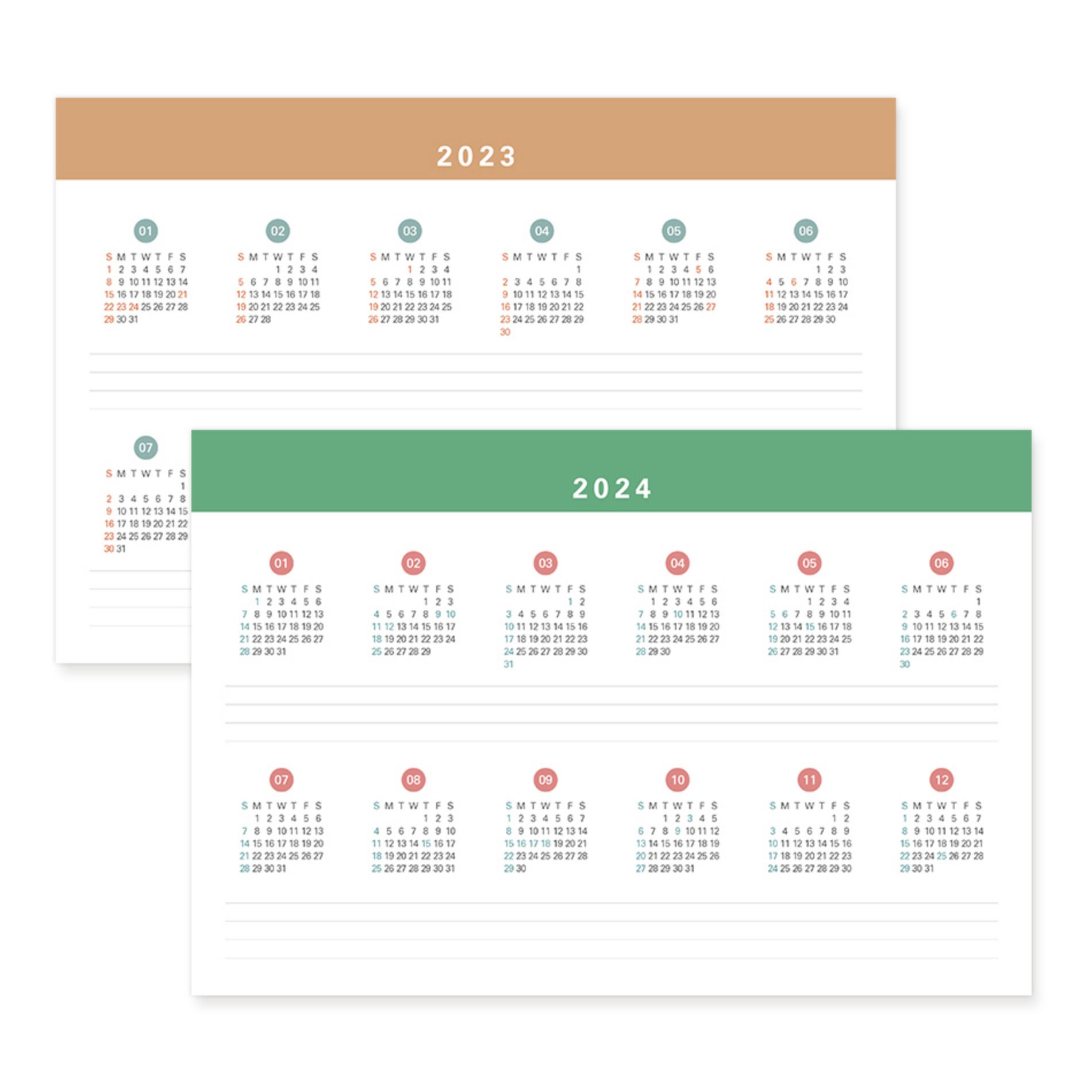 MochiThings: 2023 Prism A4 Work Desk Calendar